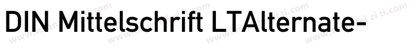 DIN Mittelschrift LTAlternate字体转换